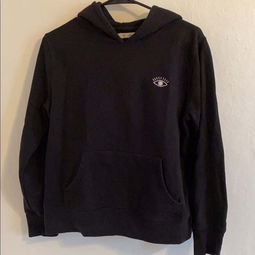 Madewell embroidered eyeball black sweatshirt